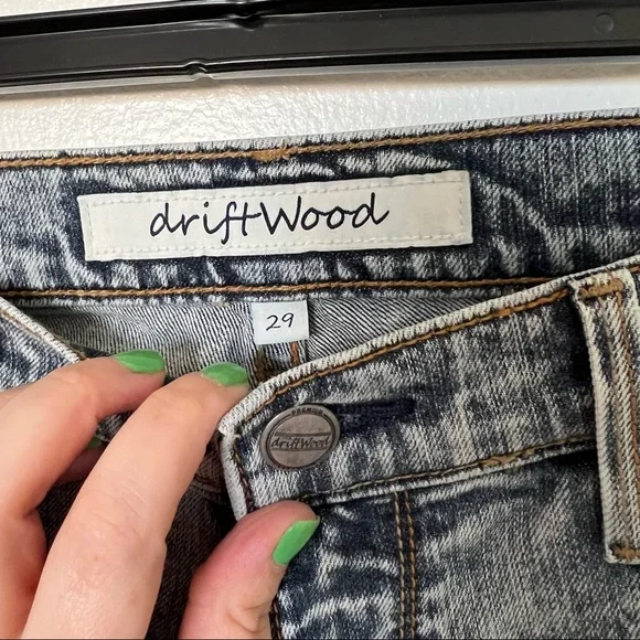Driftwood acid washed skinny jeans size 29 - Picture 4 of 4